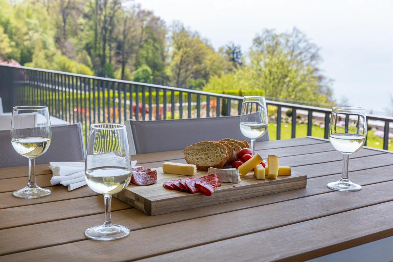 Les Terrasses De Lavaux 1 - Appartement De Luxe Avec Vue Panoramique Et Piscine Puidoux Экстерьер фото