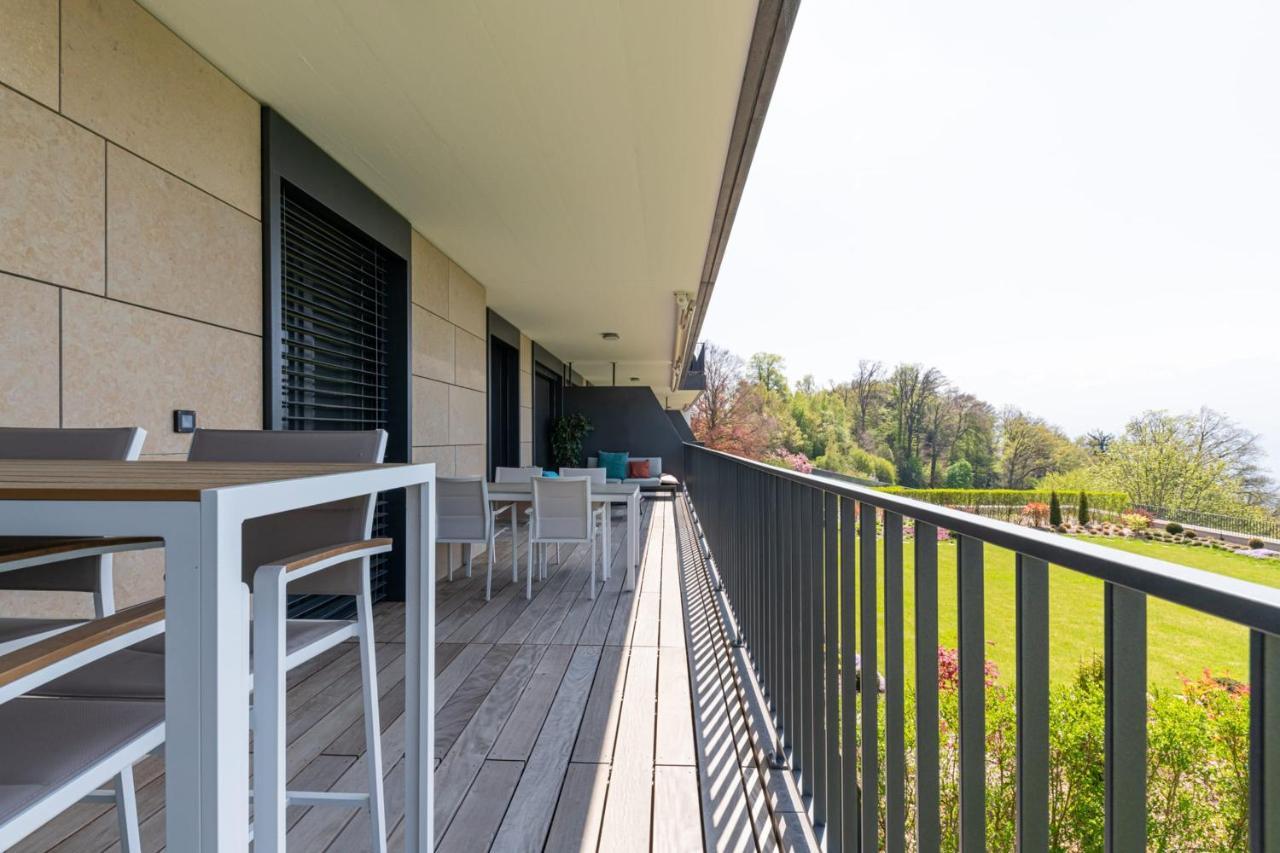 Les Terrasses De Lavaux 1 - Appartement De Luxe Avec Vue Panoramique Et Piscine Puidoux Экстерьер фото